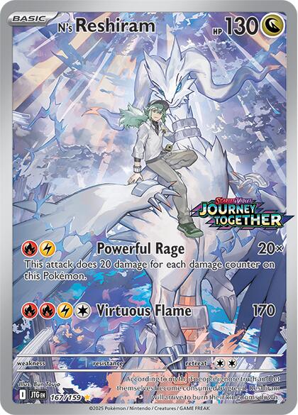 N's Reshiram - 167/159 (Journey Together Stamped)