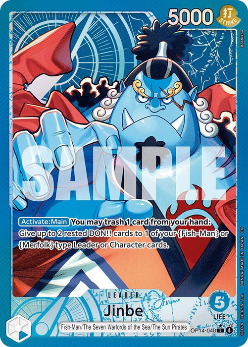 Jinbe - OP14-040 (Alternate Art)
