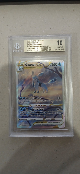 Pokemon: BGS 10 Crown Zenith Glaceon VSTAR