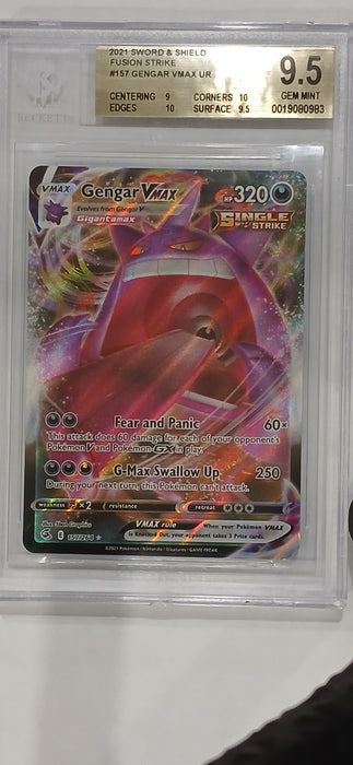 Pokemon: BGS 9.5 Fusion Strike Ultra Rare Gengar VMAX
