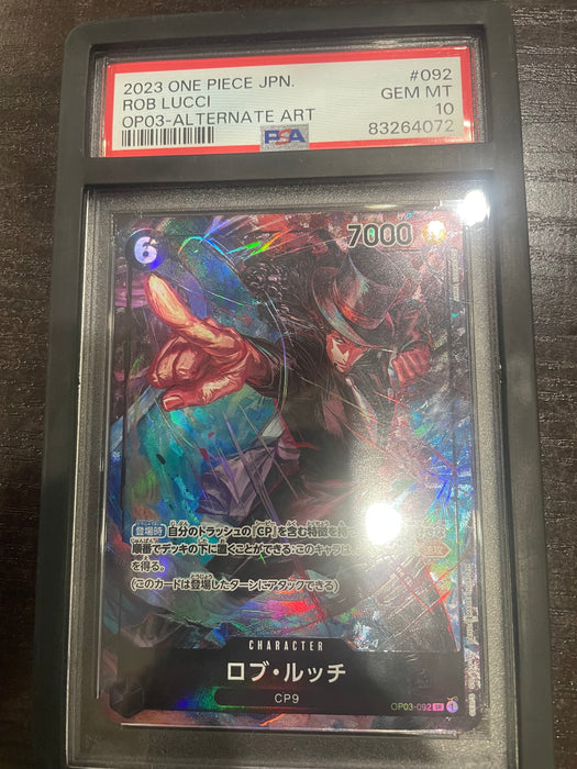 One Piece: PSA 10 JPN Rob Lucci Alternate Art OP03