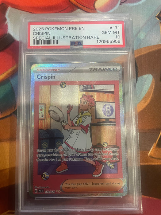 Pokemon: PSA 10 Crispin Prismatic SIR