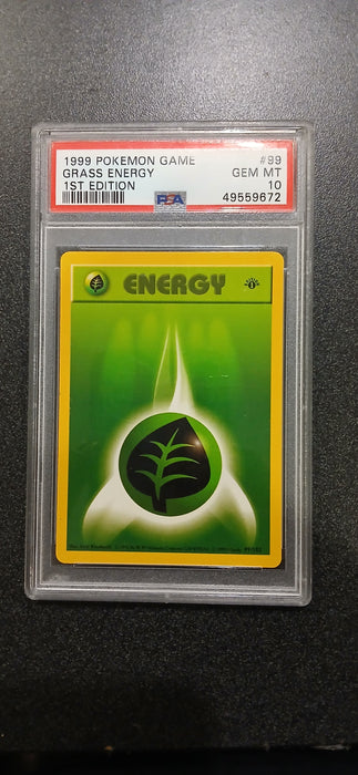 Pokemon: PSA 10 1999 1st Edition Grass Energy