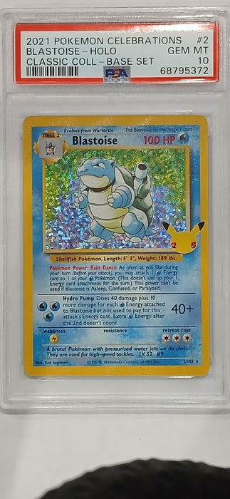 Pokemon: PSA 10 Classic Collection Base Set Blastoise-Holo