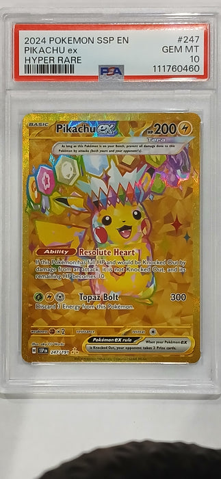 Pokemon: PSA 10 Hyper Rare Pikachu ex