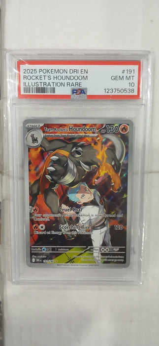 Pokemon: PSA 10 Rockets Houndoom Illustration Rare