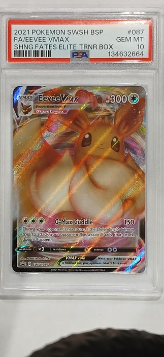Pokemon: PSA 10 Shining Fates ETB Full Art Eevee VMAX