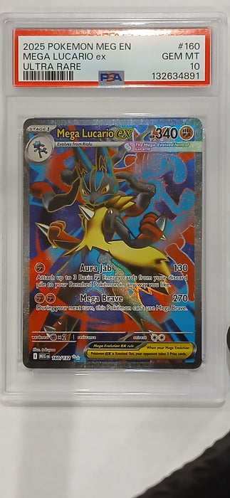 Pokemon: PSA 10 Ultra Rare Mega Lucario ex