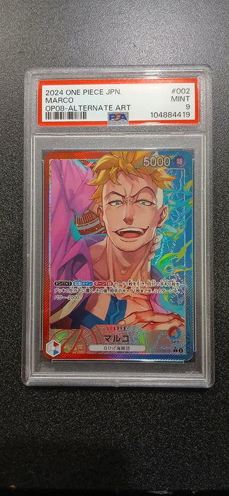 One Piece: PSA 9 Japanese OP08 Alt Art Marco