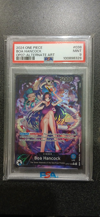 One Piece: PSA 9 OP07 Alt Art Boa Hancock