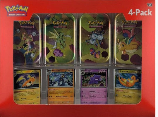 Pokemon: 151 tin collection 4-Pack