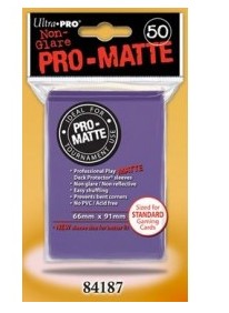 Ultra Pro Sleeves: Standard Pro-Matte - Purple 50CT