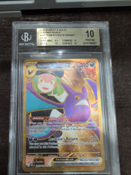 Pokemon: BGS 10 Team Rocket's Crobat ex 242/182